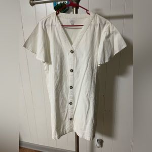 Mudpie White Linen Dress